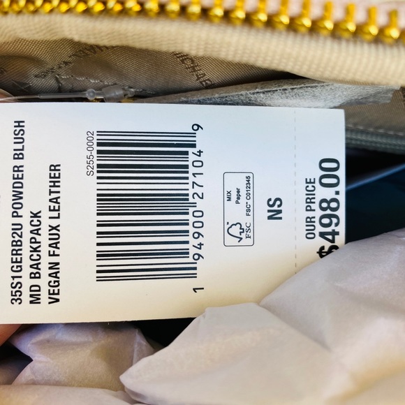 NWT Michael Kors quilted Backpack - Picture 7 of 9